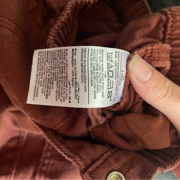 Old Navy Brown Rust Relaxed Fit Casual Cargo Pants Size 2T - Picture 3 of 4
